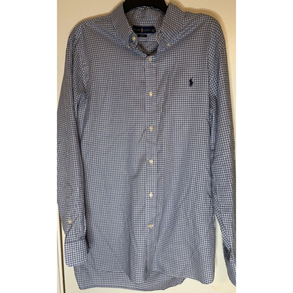 Polo Ralph Lauren Slim Fit Shirt Mens’s 17 (34/35) Blue